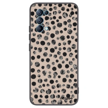 Picasee silikonowe czarne etui na OPPO Reno 5 5G - Dots