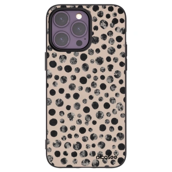Picasee silikonowe czarne etui na Apple iPhone 14 Pro Max - Dots