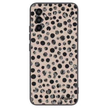 Picasee silikonowe czarne etui na Samsung Galaxy M13 M135F - Dots
