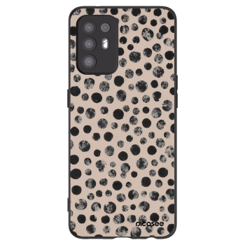 Picasee silikonowe czarne etui na OPPO A94 5G - Dots