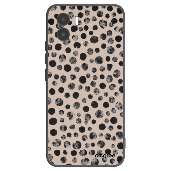 Picasee silikonowe czarne etui na Xiaomi Redmi A1 - Dots
