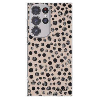 Picasee silikonowe przeźroczyste etui na Samsung Galaxy S23 Ultra 5G - Dots