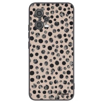 Picasee silikonowe czarne etui na Xiaomi Poco X5 - Dots