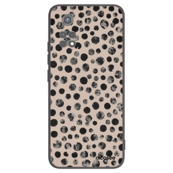 Picasee silikonowe czarne etui na Xiaomi Redmi Note 11S 5G - Dots