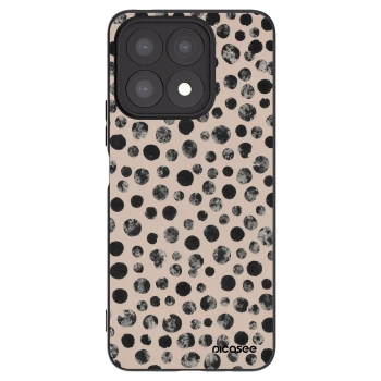Picasee silikonowe czarne etui na Honor X8a - Dots