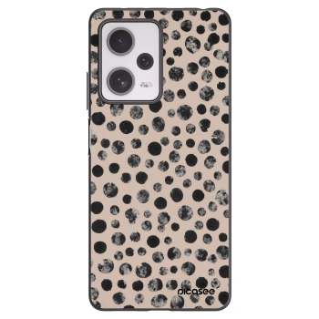 Picasee silikonowe czarne etui na Xiaomi Redmi Note 12 Pro+ 5G - Dots
