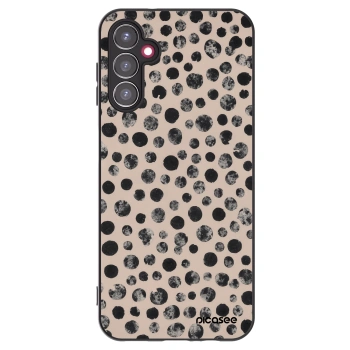 Picasee silikonowe czarne etui na Samsung Galaxy A14 4G A145R - Dots