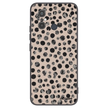 Picasee silikonowe czarne etui na Xiaomi Redmi 12C - Dots