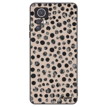 Picasee silikonowe czarne etui na Xiaomi Redmi Note 12S - Dots