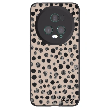 Picasee silikonowe czarne etui na Honor Magic5 Pro - Dots