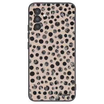 Picasee silikonowe czarne etui na Samsung Galaxy A04s A047F - Dots
