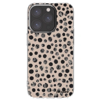 Picasee silikonowe przeźroczyste etui na Apple iPhone 15 Pro - Dots