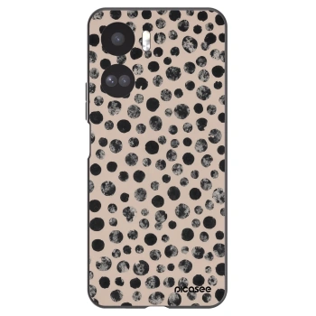 Picasee silikonowe czarne etui na Honor 90 Lite 5G - Dots