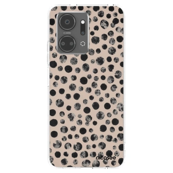Picasee silikonowe przeźroczyste etui na Honor X7a - Dots