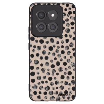 Picasee silikonowe czarne etui na Xiaomi 14 Pro - Dots