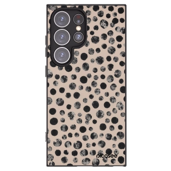 Picasee silikonowe czarne etui na Samsung Galaxy S24 Ultra S928B 5G - Dots