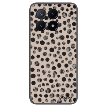 Picasee silikonowe czarne etui na Xiaomi Poco X6 Pro - Dots