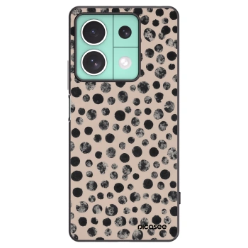 Picasee silikonowe czarne etui na Xiaomi Redmi Note 13 5G - Dots