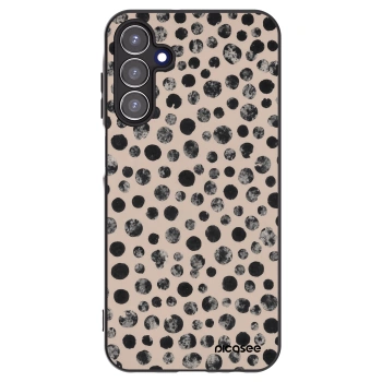 Picasee silikonowe czarne etui na Samsung Galaxy A15 A155F 4G - Dots