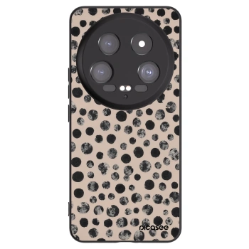 Picasee silikonowe czarne etui na Xiaomi 14 Ultra - Dots