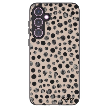Picasee silikonowe czarne etui na Samsung Galaxy A35 5G A356B - Dots