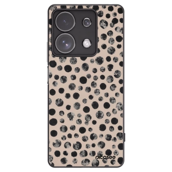Picasee silikonowe czarne etui na Xiaomi Redmi Note 13 Pro 4G - Dots