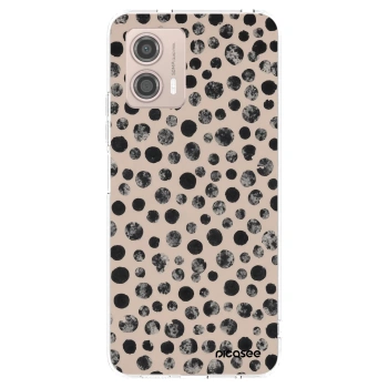Picasee silikonowe przeźroczyste etui na Motorola Moto G53 5G - Dots