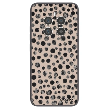 Picasee silikonowe czarne etui na Realme 12 Pro 5G - Dots
