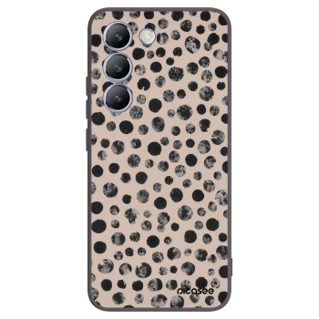 Picasee silikonowe czarne etui na Vivo V40 SE 5G - Dots