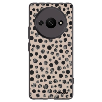 Picasee silikonowe czarne etui na Xiaomi Redmi A3 - Dots