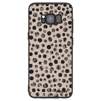 Picasee silikonowe czarne etui na Samsung Galaxy S8 G950F - Dots