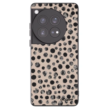 Picasee silikonowe czarne etui na OnePlus 12 5G - Dots