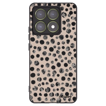 Picasee silikonowe czarne etui na Xiaomi 14T - Dots
