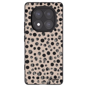 Picasee silikonowe czarne etui na Xiaomi Redmi Note 14 Pro 5G - Dots