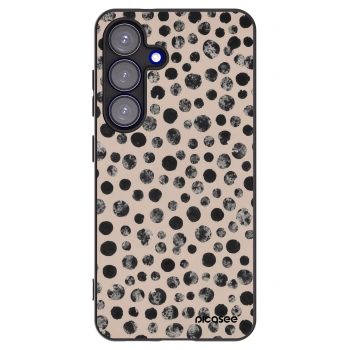 Picasee silikonowe czarne etui na Samsung Galaxy S25 5G - Dots