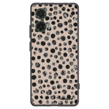 Picasee silikonowe czarne etui na Motorola Moto G35 5G - Dots