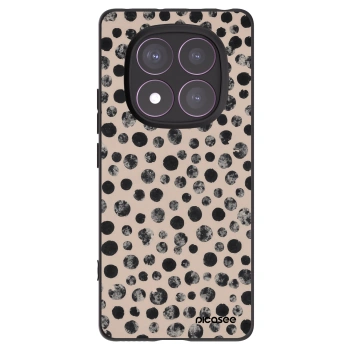 Picasee silikonowe czarne etui na Xiaomi Redmi Note 14 Pro 4G - Dots