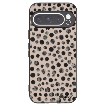 Picasee silikonowe czarne etui na Google Pixel 9 Pro - Dots