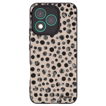 Picasee silikonowe czarne etui na Honor 400 Lite 5G - Dots