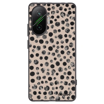 Picasee silikonowe czarne etui na Xiaomi Poco F7 Pro 5G - Dots