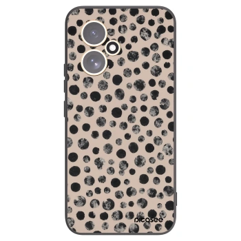 Picasee silikonowe czarne etui na Honor 400 5G - Dots