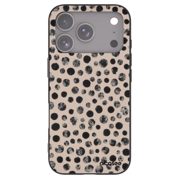 Picasee silikonowe czarne etui na Apple iPhone 17 Pro - Dots