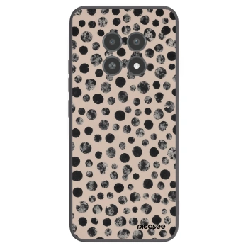 Picasee silikonowe czarne etui na Realme 12X - Dots