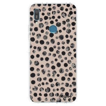 Picasee silikonowe przeźroczyste etui na Huawei Y6 2019 - Dots