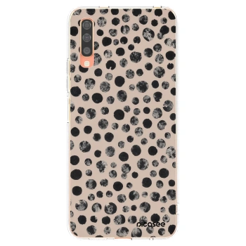 Picasee silikonowe przeźroczyste etui na Samsung Galaxy A70 A705F - Dots