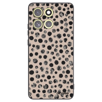 Picasee silikonowe czarne etui na Motorola Moto G86 5G - Dots