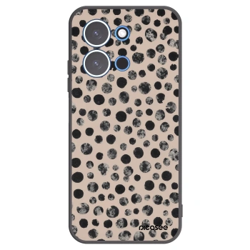 Picasee silikonowe czarne etui na Xiaomi Redmi 15C 4G - Dots