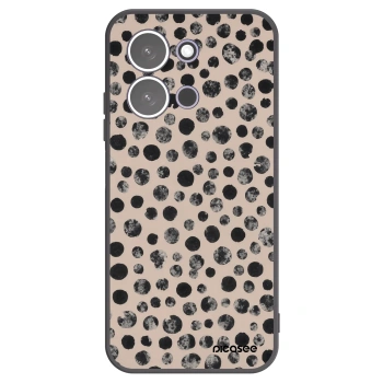 Picasee silikonowe czarne etui na Xiaomi Redmi 15C 5G - Dots