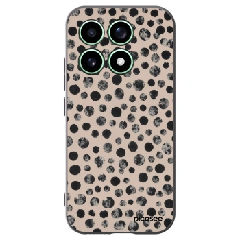 Picasee silikonowe czarne etui na Xiaomi 17 - Dots