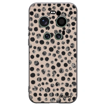 Picasee silikonowe czarne etui na Xiaomi 17 Ultra - Dots